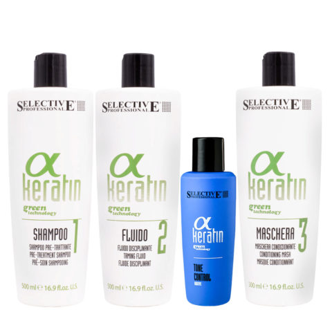 α Keratin Pre-Treatment 500ml Fluid 500ml Tone Control 100ml Mask 500ml