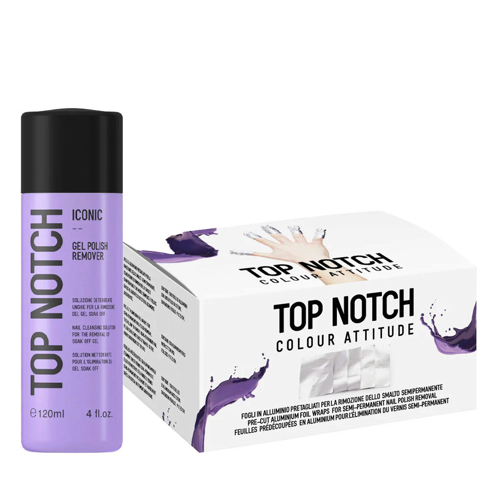 Mesauda Top Notch Iconic Gel Polish Remover 120ml Alufolie Nagellack Entfernung 100 St.
