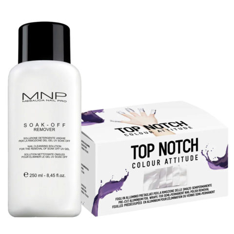 Mesauda MNP Soak-Off Remover 250ml Alufolie Nagellack Entfernung 100 St.