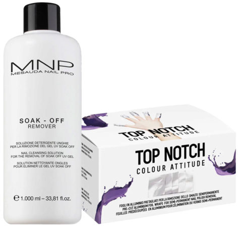 Mesauda MNP Soak-Off Remover 250ml Alufolie Nagellack Entfernung 100 St.