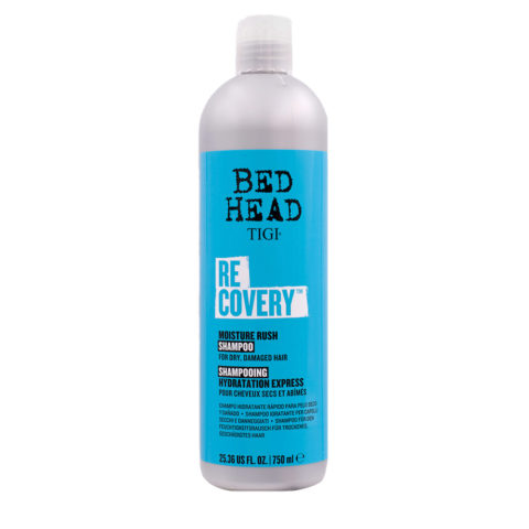 Tigi Bed Head Recovery Moisture Rush Shampoo 750ml - Shampoo für trockenes und strapaziertes Haar