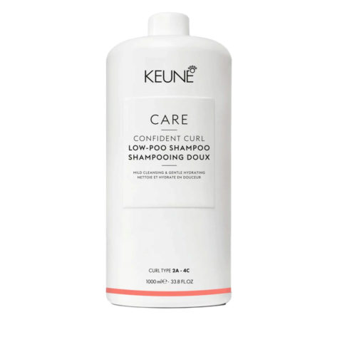 Keune Care Line Confident Curl Low - Poo Shampoo 1000ml - Zartes Shampoo für lockiges Haar