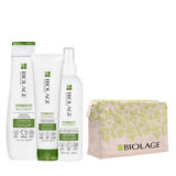 Biolage Strength Recovery Shampoo 250ml Conditioner 200ml Spray 232ml + Pochette Als Geschenk