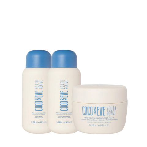Youth Revive Pro Youth Shampoo 280ml Conditioner 280ml Mask 212ml