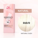 Wella Shinefinity Zero Lift Glaze Natural Flash 010/0 60ml - demi-permanente Farbe