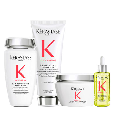 Kerastase Première Bain Décalcifiant Réparateur 250ml Fluidité Réparateur 250ml Masque 200ml Huile 30ml