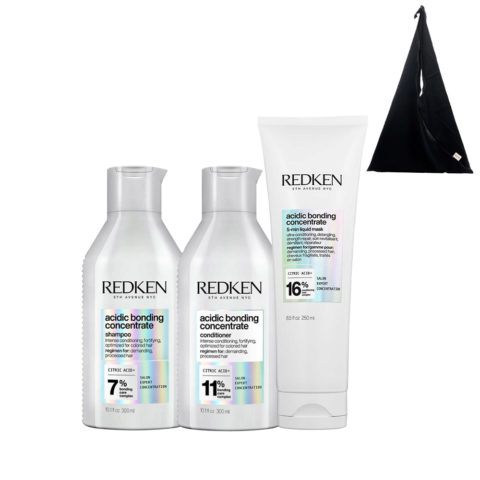 Redken Acidic Bonding Concentrate Shampoo 300ml Conditioner 300ml Mask 250ml + Tragetasche als GESCHENK