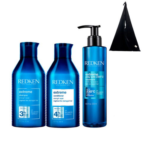 Redken Extreme Shampoo 300ml Conditioner 300ml Play Safe 250ml + Shopper Als Geschenk