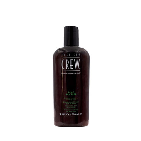 American Crew Tea Tree 3 in 1 Shampoo Conditioner and Body Wash 250ml - Shampoo, Conditioner und Schaumbad