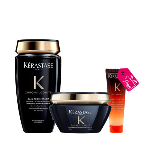 Kerastase Chronologiste Shampoo 250ml  Masque 200ml + KOSTENLOS Nutritive 8H Magic Night Serum 30ml