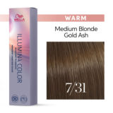 Wella Illumina Color 7/31 Mittleres Goldenes Aschblond 60ml - permanente Färbung