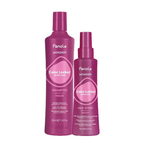 Fanola Wonder Color Locker Shampoo 350ml Milk Spray 195ml