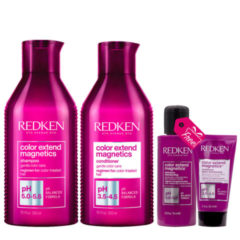 Redken Color Extend Magnetics Shampoo 300ml Conditioner 300ml + Shampoo 75 ml Conditioner 50ml GRATIS
