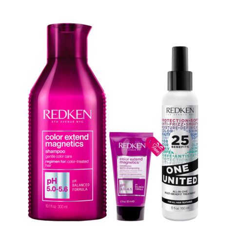 Redken Color Extend Magnetics Shampoo 300ml +  Conditioner 50ml GRATIS + All In One Spray 150ml