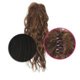 Hairdo Gewellter Pferdeschwanz Clip Dunkelbraun 46cm - gewellter Pferdeschwanz