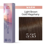 Wella Illumina Color 5/35 Helles Goldenes Mahagonibraun 60ml - permanente Färbung