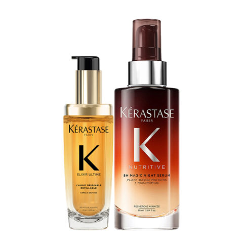 Kerastase Elixir L'Huile Originale 75ml Nutritive Night Serum 90ml