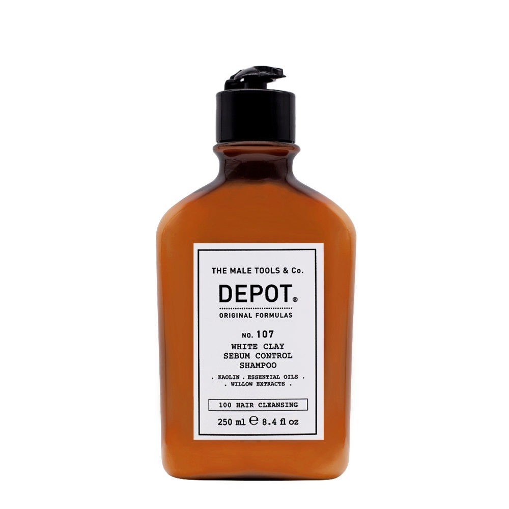 Depot Hair Cleansing No. 107 White Clay Sebum Control Shampoo 250ml - Shampoo für fettige Kopfhaut