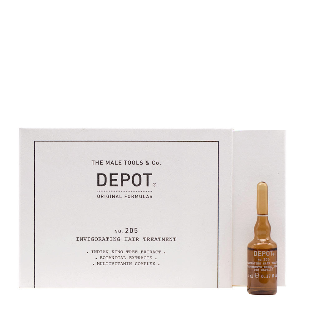 Depot Hair Treatments No. 205 Invigorating Hair Treatment 10x5ml - Anti-Haarausfall Fläschchen