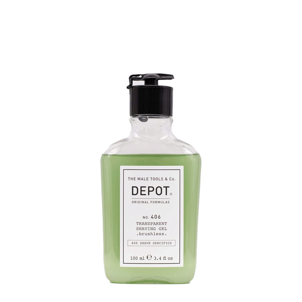 Depot Shave Specifics No.406 Transparent Shaving Gel Brushless 100ml - Rasiergel