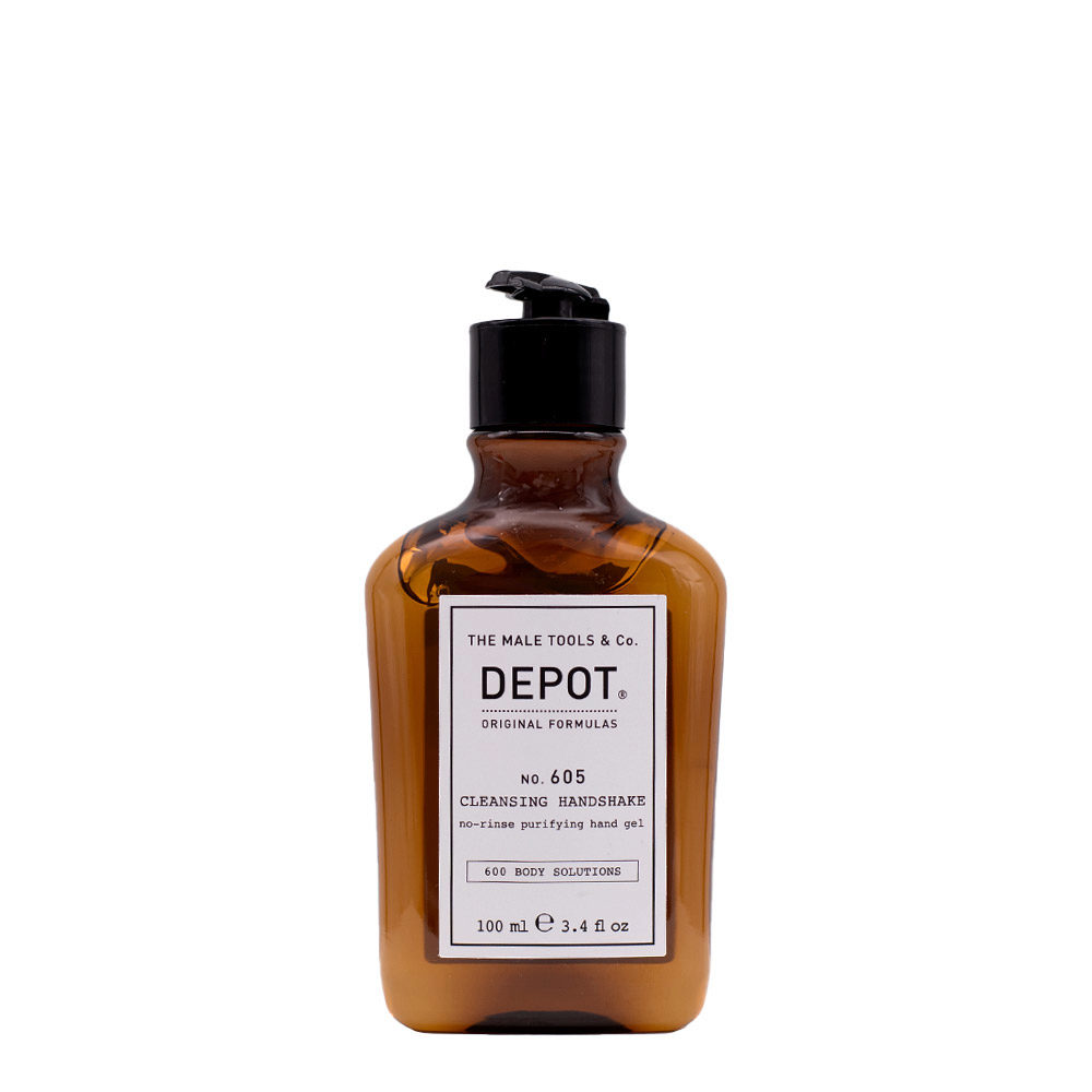 Depot Body Solutions No. 605 Safe Handshake No-Rinse Purifying Hand Gel 100ml - Händedesinfektionsgel
