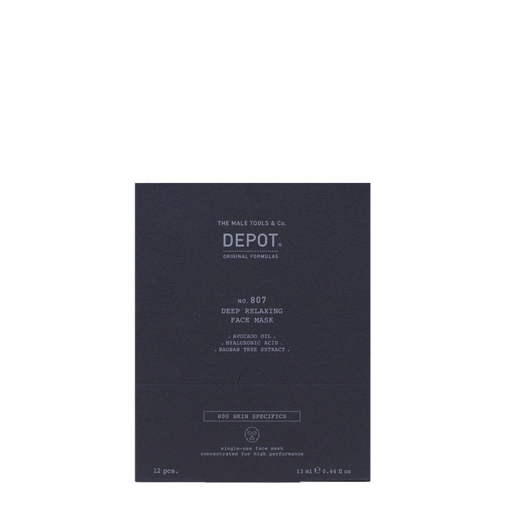 Depot Skin Specifics No.807 Deep Relaxing Face Mask 12 pcs - Pflegendes Maskenset