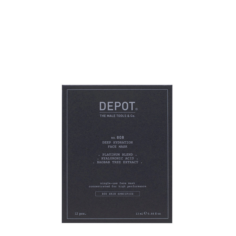 Depot Skin Specifics No.808 Deep Hydration Face Mask 12 pcs - Intensiv nährendes Maskenset