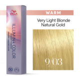 Wella Illumina Color 9/03 Sehr Helles Natürliches Goldblond 60ml - permanente Färbung