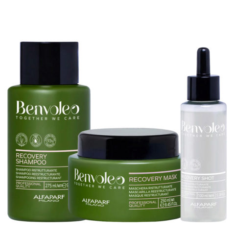 Benvoleo Recovery Shampoo 275ml Mask 250ml Shot 100ml