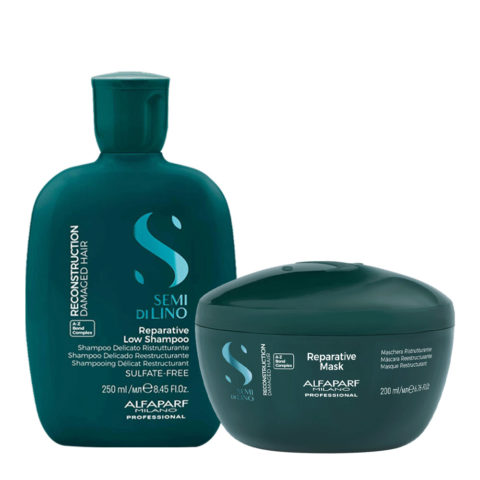 Semi di Lino Reconstruction Reparative Low Shampoo 250ml Mask 200ml