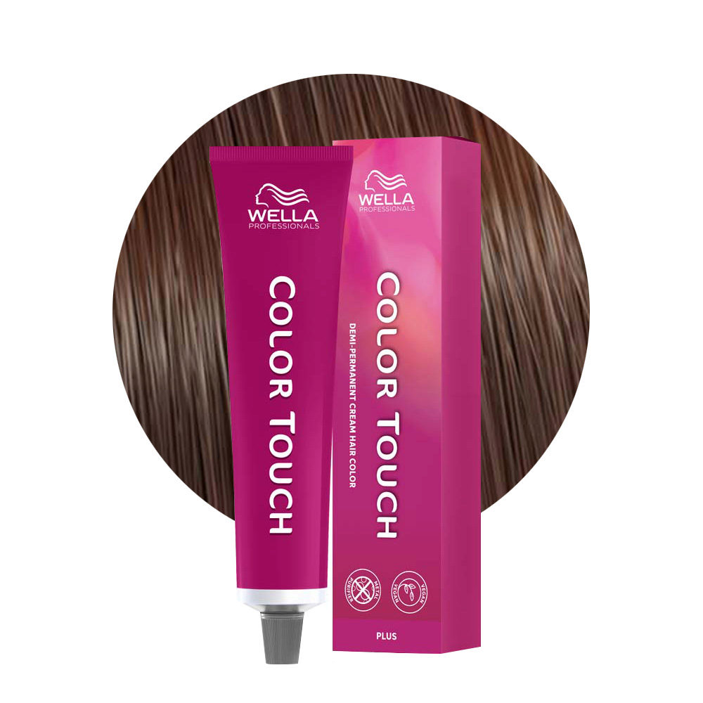 Wella Color Touch Plus 55/04 Intensives Natürliches Kupfer-Hellbraun 60ml - Demi-permanente Haarfarbe