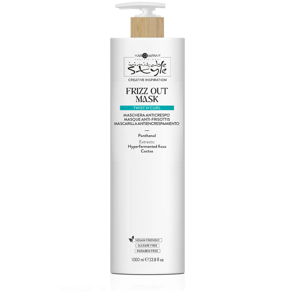 Hair Company Inimitable Style Twist N'Curl Frizz Out Mask 1000ml - Anti-Frizz-Maske