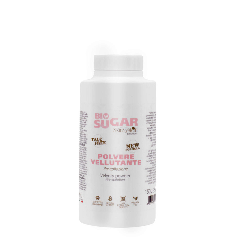 SkinSystem Bio Sugar Velvety Powder Pre-Epilation 150gr - Samtiges Pulver vor der Epilation