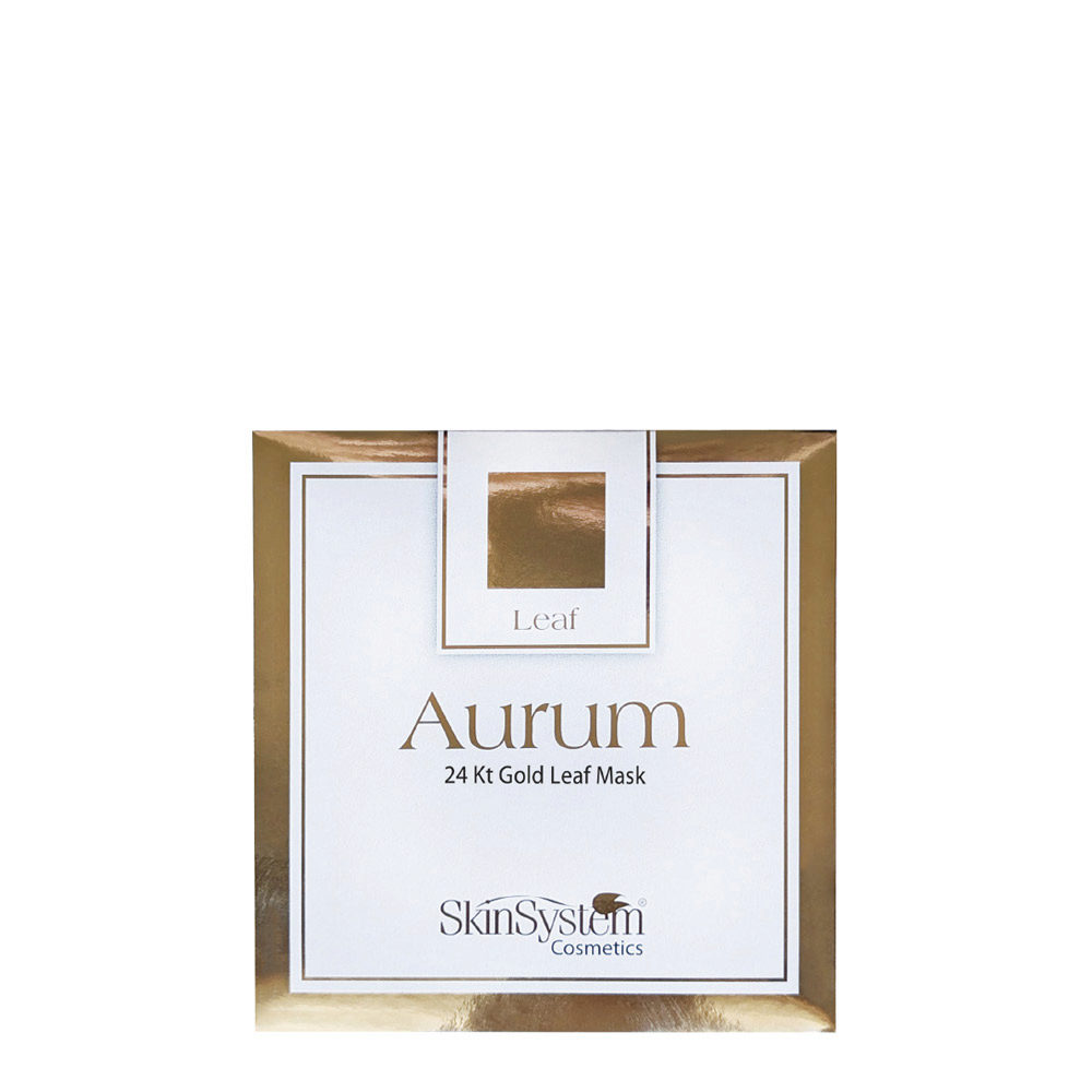 SkinSystem Aurum 24kt Gold Leaf Mask 25 Blätter – Gesichts- und Dekolleté-Behandlung mit Gold