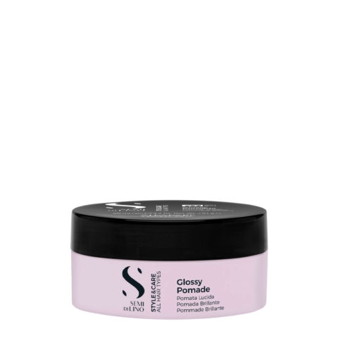 Alfaparf Milano Semi Di Lino Style&Care Glossy Pomade 90ml - Wachs mit starkem Halt