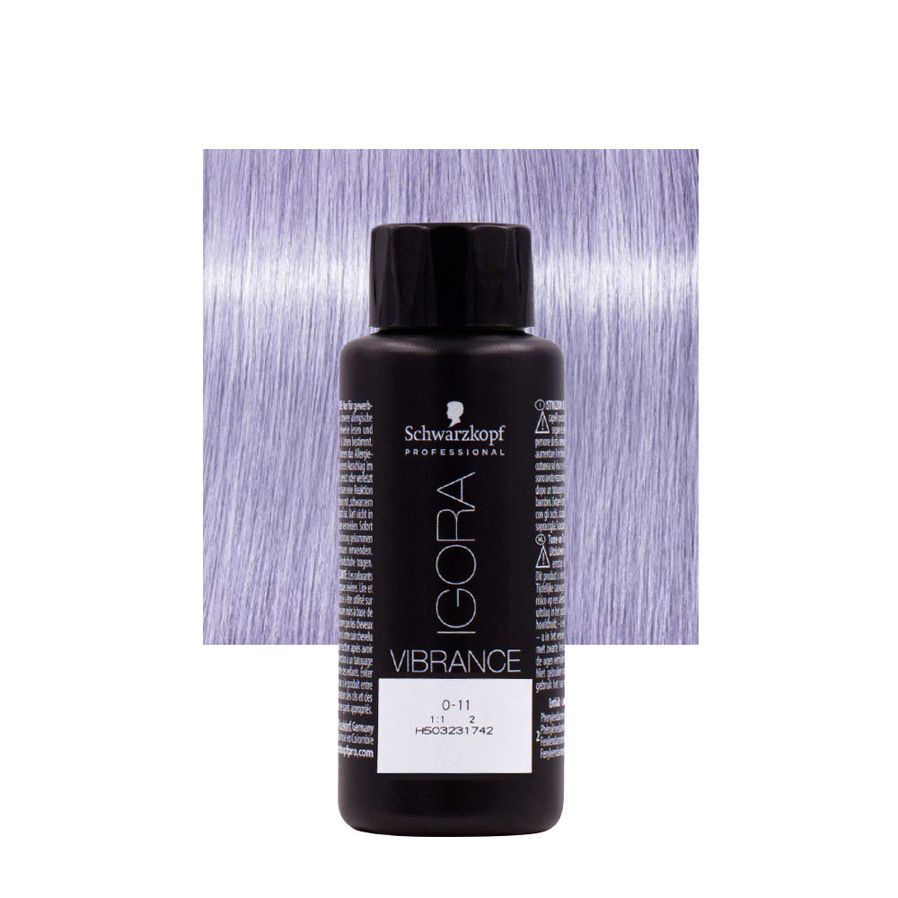 Schwarzkopf Igora Vibrance 0-11 Booster Cendrè 60ml - Tone on Tone Faerbung