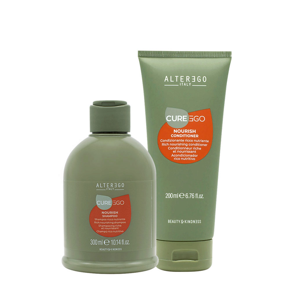 Alterego Curego Nourish Shampoo 300ml Conditioner 200ml