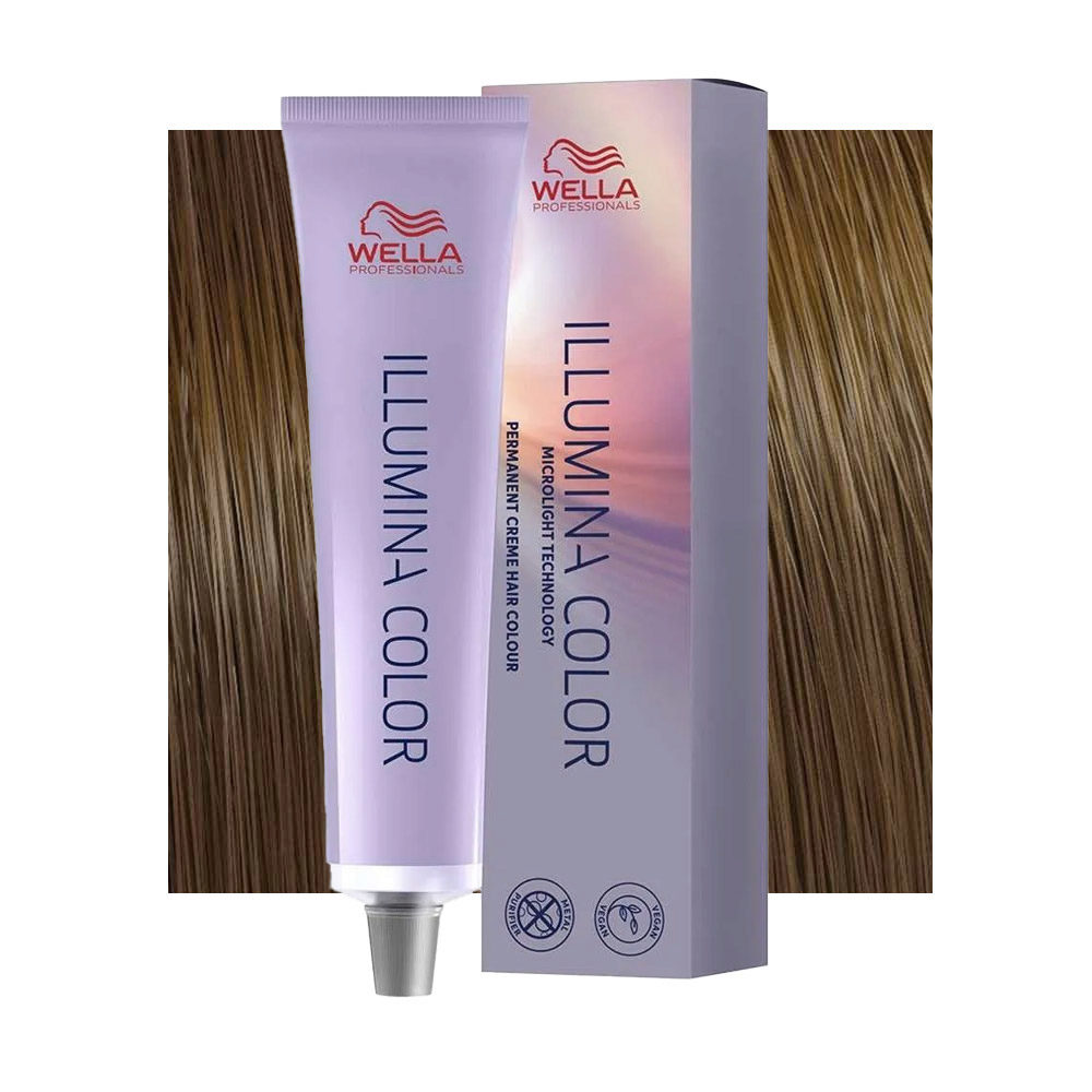 Wella Illumina Color 7/35 Mittelgoldenes Mahagoniblond 60ml - permanente Färbung