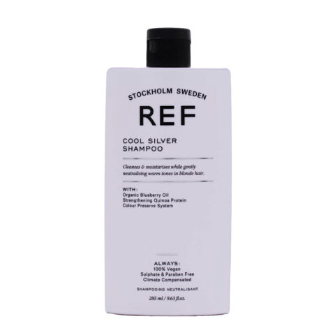 Ref Stockholm Cool Silver Shampoo 285ml - Anti-Gelbstich-Shampoo für blondes Haar