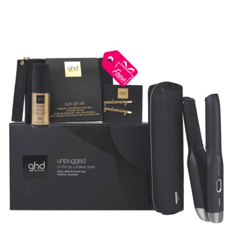 Ghd Unplugged Black + Style Gift Set GRATIS